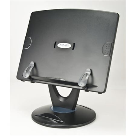 Aidata Corp Co Ltd Aidata USA BH6001B Ergo Book & Copy Desktop Station with Swivel Base; Black - Case of 12 BH6001B
